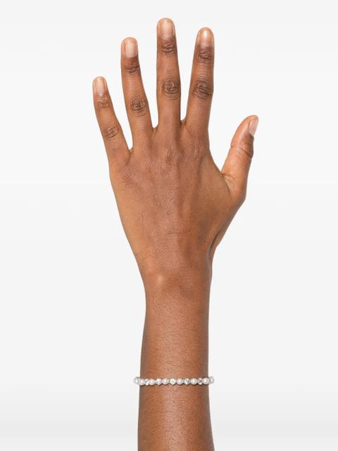 Swarovski Matrix crystal-pearl necklace (set of three) - Silver