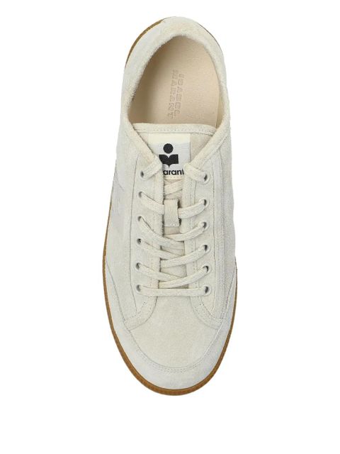 ISABEL MARANT Klyce suede lace-up sneakers - Neutrals