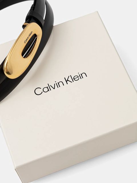 Calvin Klein pasek skórzany damski kolor czarny LV04F7022G - zdjęcie produktu nr 2