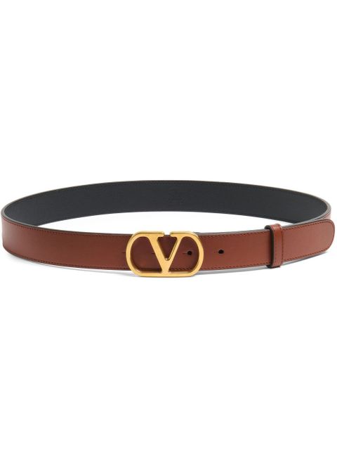 Valentino Garavani 30mm VLogo Signature belt - Brown