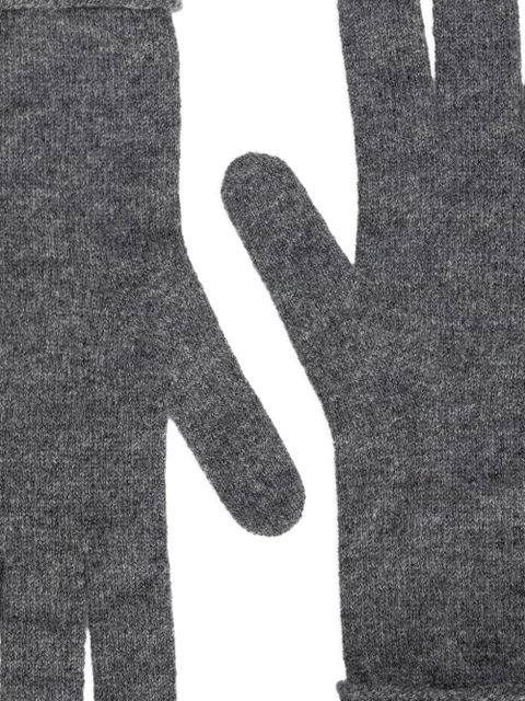 Dolce & Gabbana ribbed-cuff gloves - Grey - zdjęcie produktu nr 2