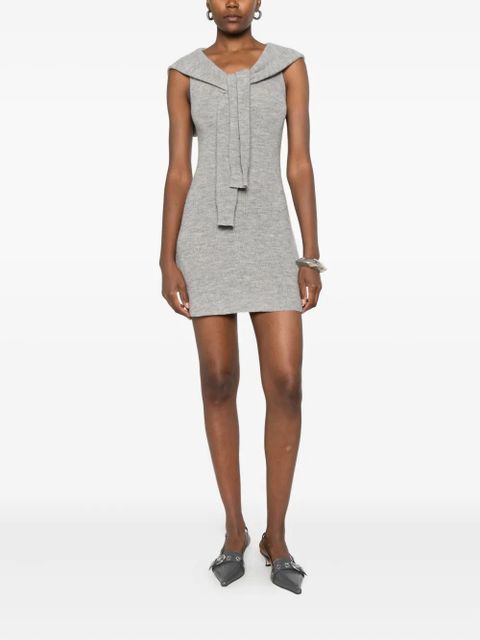 Aya Muse Vao sleeveless mini dress - Grey