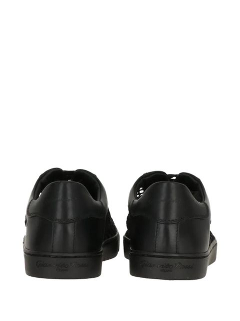 Gianvito Rossi mesh-detail sneakers - Black