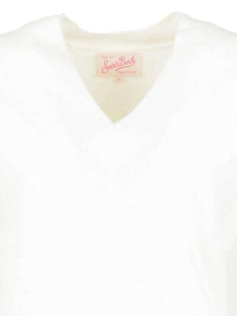 MC2 Saint Barth V-neck sweater - White - zdjęcie produktu nr 2