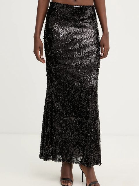 Haveone spódnica kolor czarny maxi rozkloszowana GMA-P120 - zdjęcie produktu nr 1