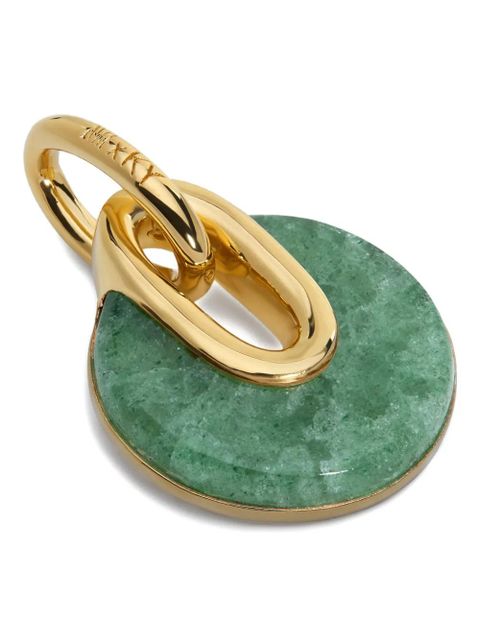 Monica Vinader gemstone gold-vermeil pendant necklace