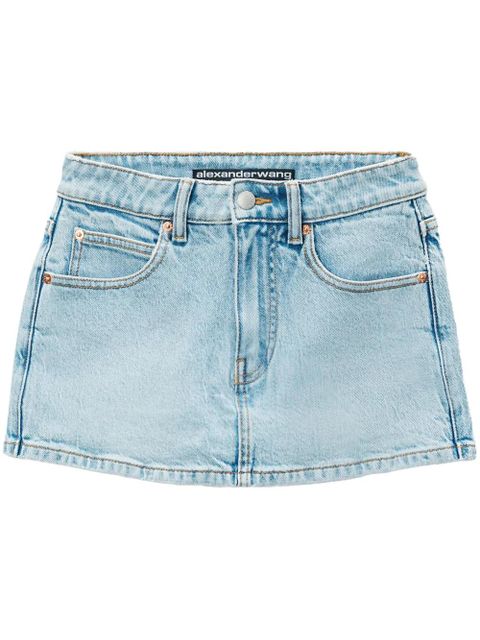 Alexander Wang mid-rise denim skort - Blue - zdjęcie produktu nr 1
