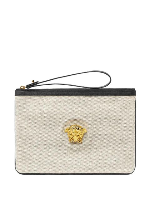 Versace La Medusa canvas pouch - Neutrals - zdjęcie produktu nr 1