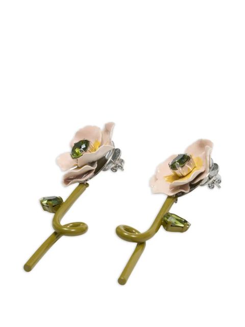 Simone Rocha Blooming Poppy earrings - Green - zdjęcie produktu nr 2