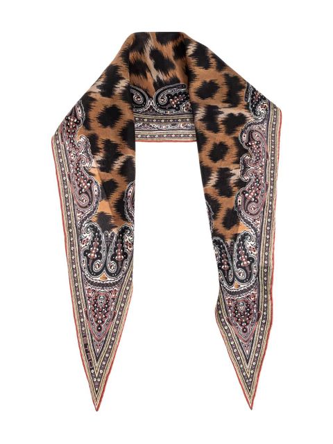 ETRO animal-print scarf - Brown - zdjęcie produktu nr 1