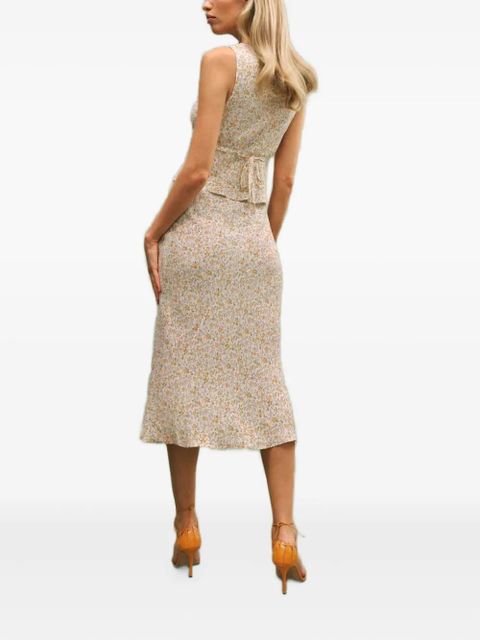 Reformation floral print skirt set - Neutrals