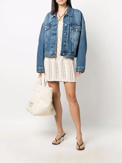 Acne Studios cropped denim jacket - Blue - zdjęcie produktu nr 2