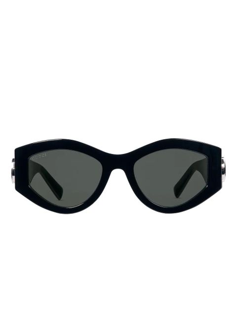 Gucci Eyewear geometric-frame sunglasses - Black - zdjęcie produktu nr 2