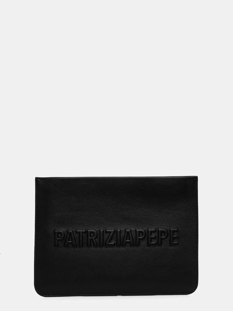 Patrizia Pepe kosmetyczka skórzana kolor czarny 2Q0009 L113 - zdjęcie produktu nr 1