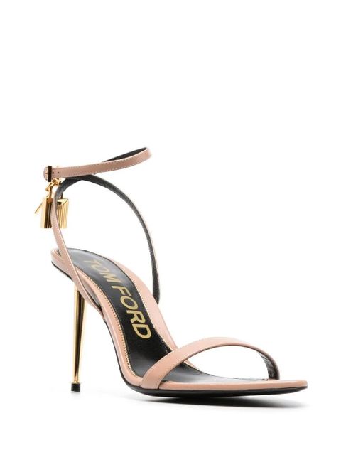 TOM FORD Padlock 85mm sandals - Neutrals