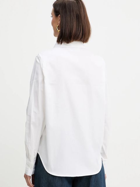 Silvian Heach koszula bawełniana SEDOG damska kolor biały regular z kołnierzykiem klasycznym GPA25074CA