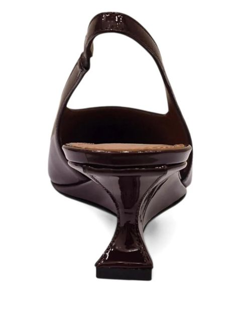 Paris Texas 50mm Nina slingback pointed pumps - Brown