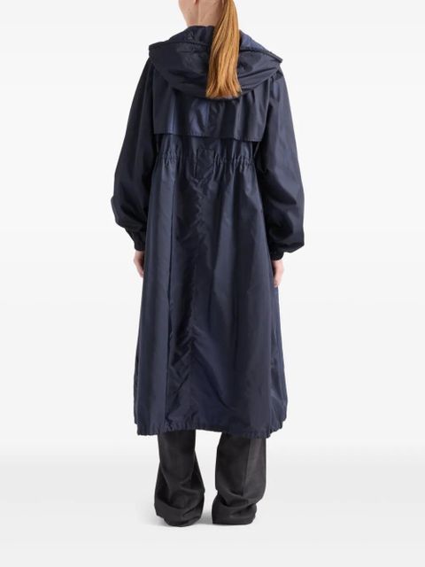 Prada hooded raincoat - Blue