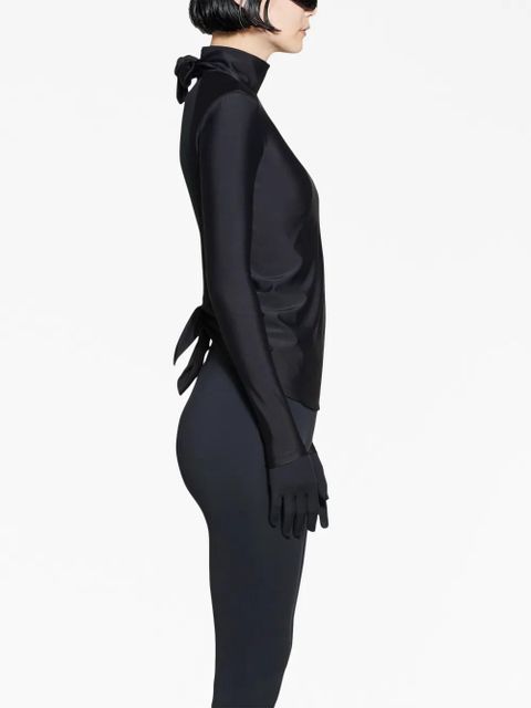 Balenciaga long-sleeve turtleneck top - Black