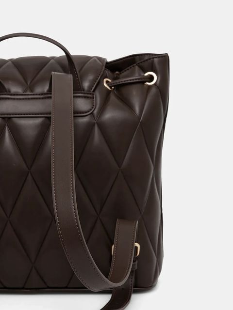 Twinset plecak damski kolor brązowy duży gładki 252TB7055 - zdjęcie produktu nr 2