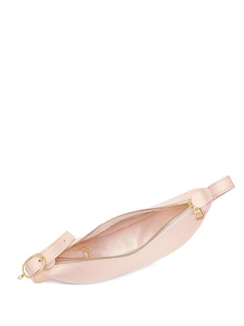 Longchamp small Le Foulonné grained-leather cross body bag - Pink