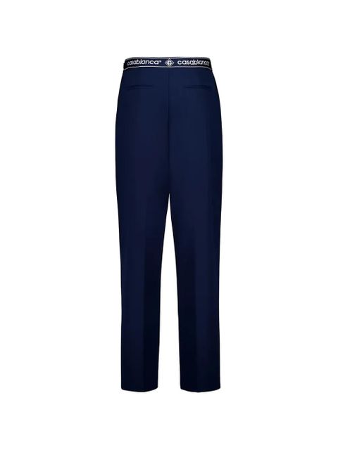 Casablanca logo tailored trousers - Blue - zdjęcie produktu nr 2