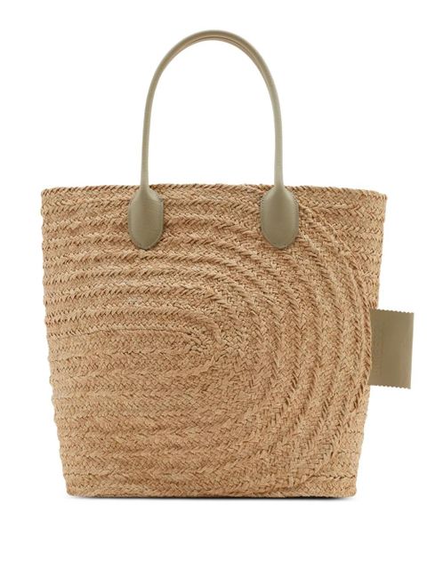 Burberry woven-raffia tote bag - Neutrals - zdjęcie produktu nr 1