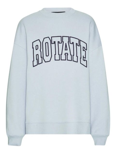 ROTATE BIRGER CHRISTENSEN embroidered-logo sweatshirt - Blue - zdjęcie produktu nr 1