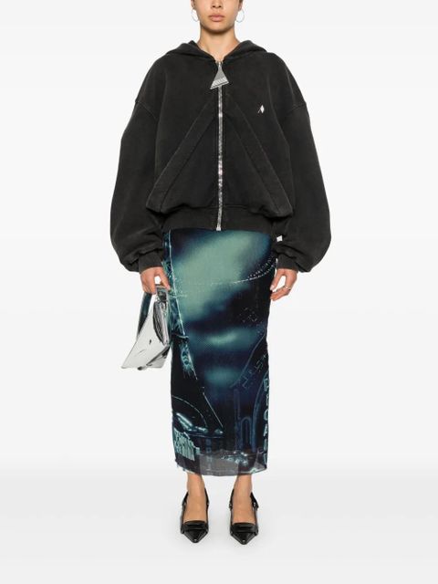 Jean Paul Gaultier Pigalle-print maxi skirt - Blue - zdjęcie produktu nr 2