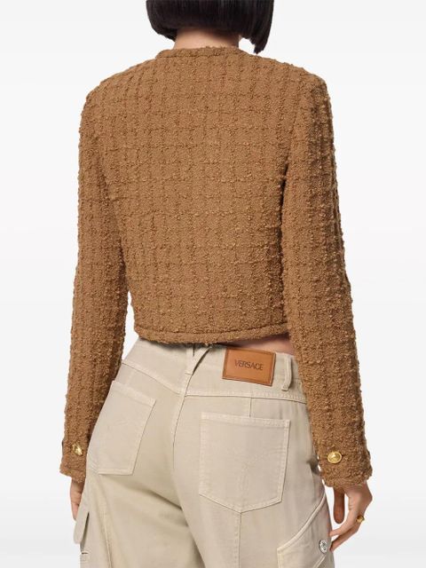 Versace Heritage tweed jacket - Brown