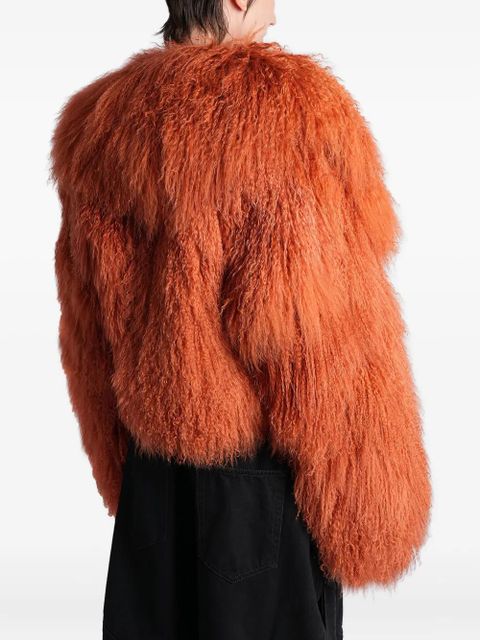 The Attico fur coat - Orange
