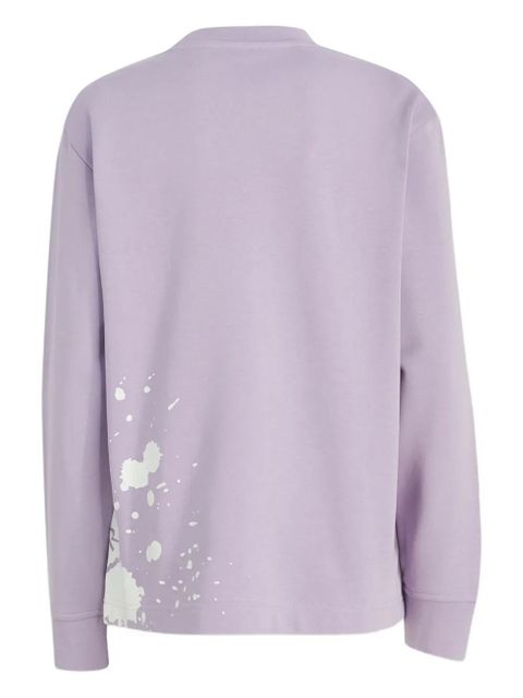 Moncler splash-print long-sleeve sweatshirt - Purple