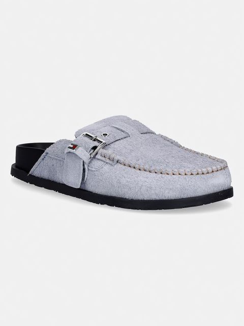 Tommy Jeans klapki mules damskie zamszowe TJW COMFORT SUEDE MULE - zdjęcie produktu nr 1