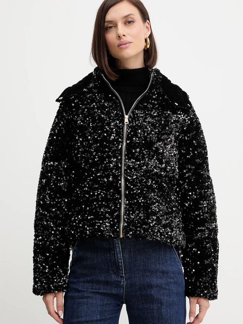 Fracomina kurtka kolor czarny zimowa FP25WC3009O429N6 - zdjęcie produktu nr 1