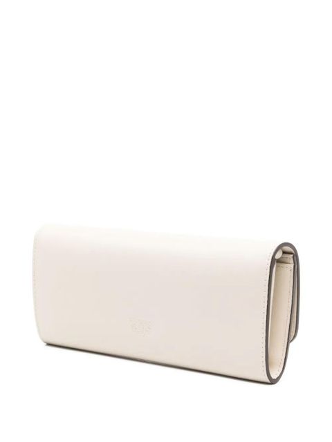 PINKO Love Birds clutch bag - White