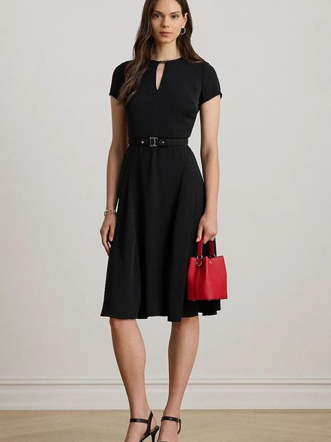 Lauren Ralph Lauren sukienka kolor czarny mini rozkloszowana 200973369 - zdjęcie produktu nr 1