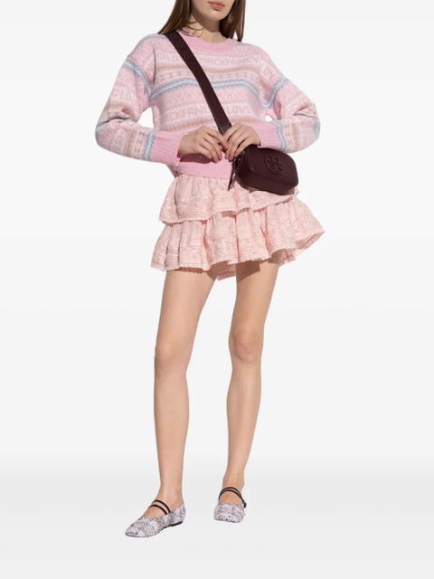 Tory Burch strap-detail ballet flats - White