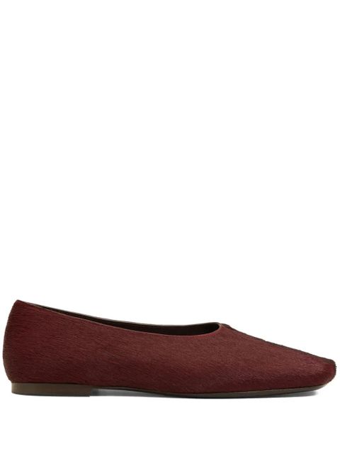 AMI Paris two-tone leather ballet flats - Red - zdjęcie produktu nr 1