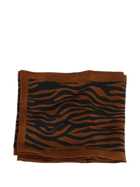 Gianvito Rossi Gianvito Rossi Womens Black/White Scarf - Brown - zdjęcie produktu nr 1