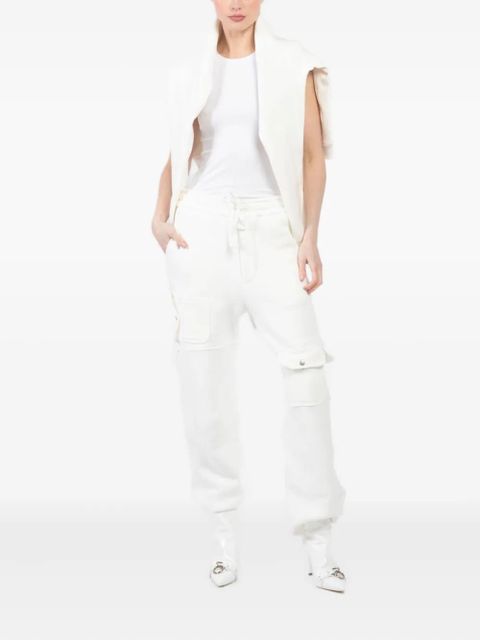 Aya Muse jersey cargo trousers - White