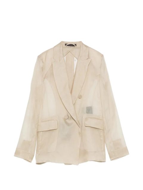 Max Mara Slogan double-breasted blazer - Neutrals - zdjęcie produktu nr 1