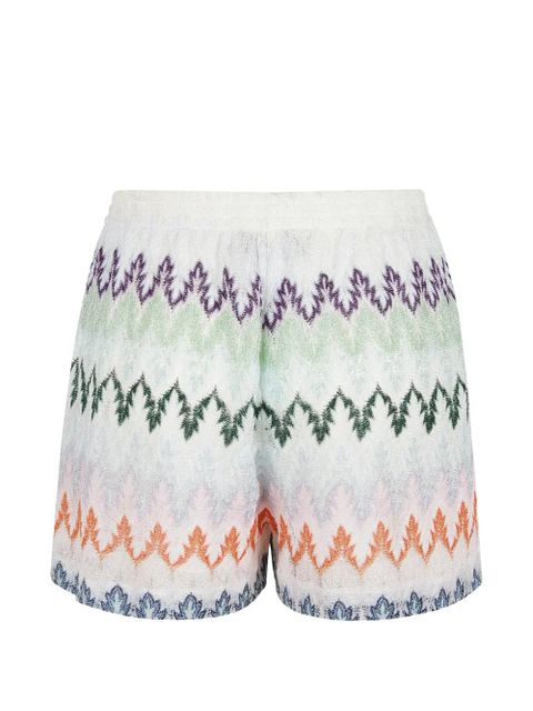 Missoni multicolour zig-zag shorts - White - zdjęcie produktu nr 2