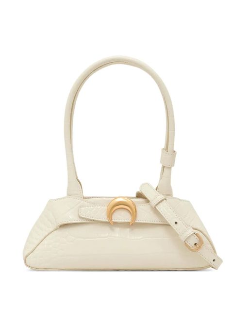Marine Serre mini Aurora crocodile-embossed tote bag - White - zdjęcie produktu nr 1