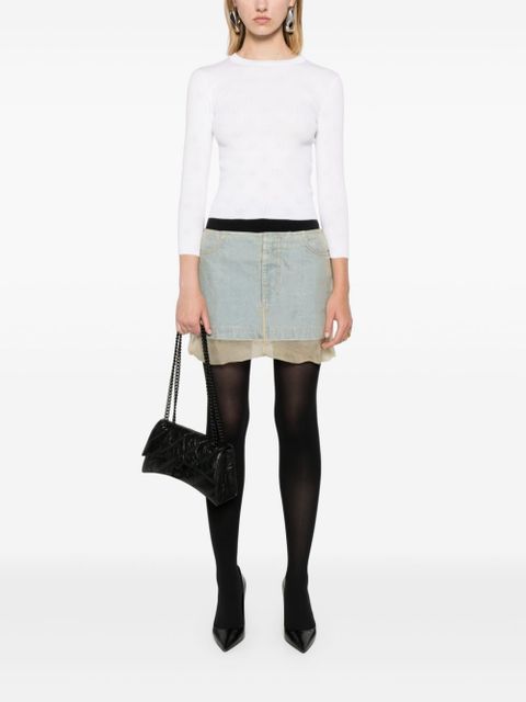 Balenciaga BB-pattern open-knit jumper - White - zdjęcie produktu nr 2