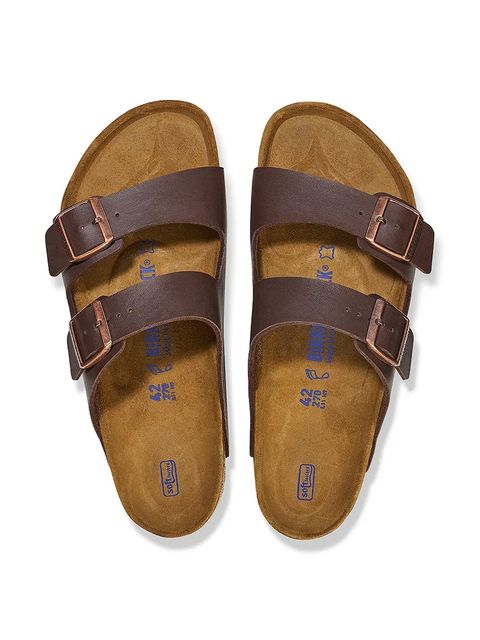 Birkenstock klapki Arizona kolor brązowy 451161