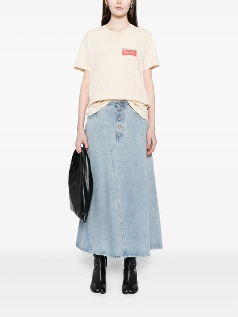 Maison Margiela logo patchT-shirt - Neutrals