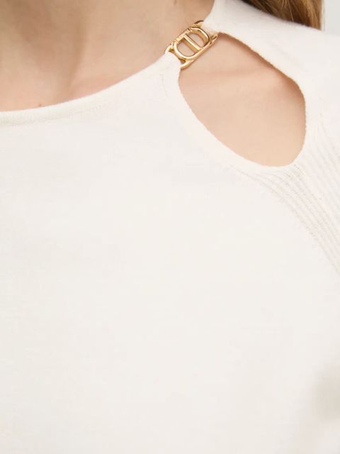 Twinset sweter damski kolor beżowy lekki 251TP3490