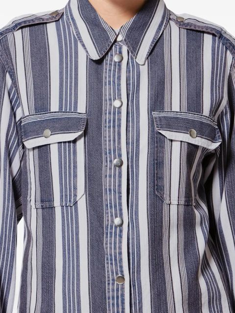 MARANT ÉTOILE GELVA striped shirt - Blue