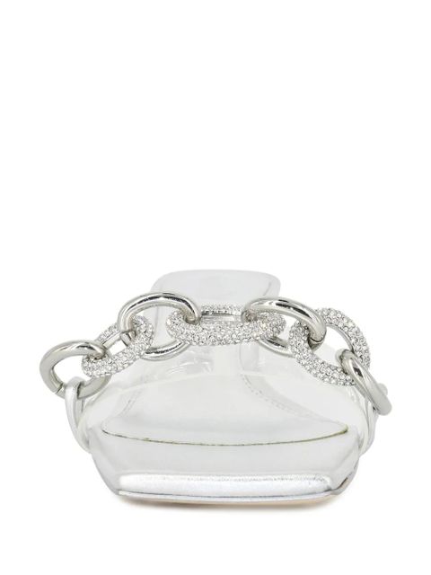 Cult Gaia Lynn metallic leather sandals - Silver