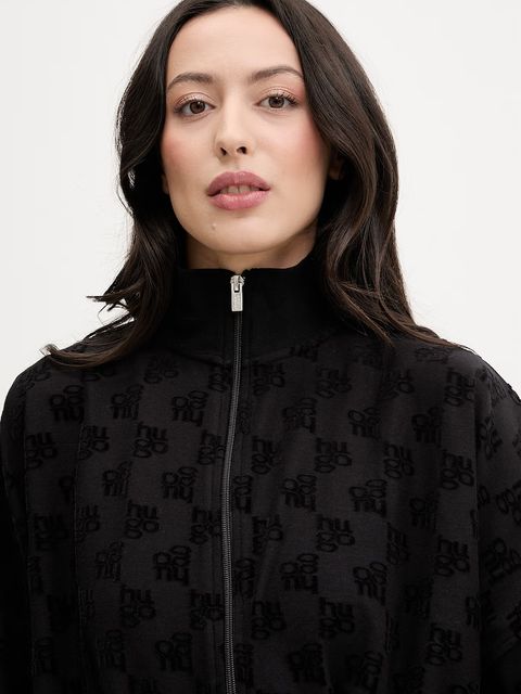 HUGO bluza lounge TERRYMONOGRAM_JACKET